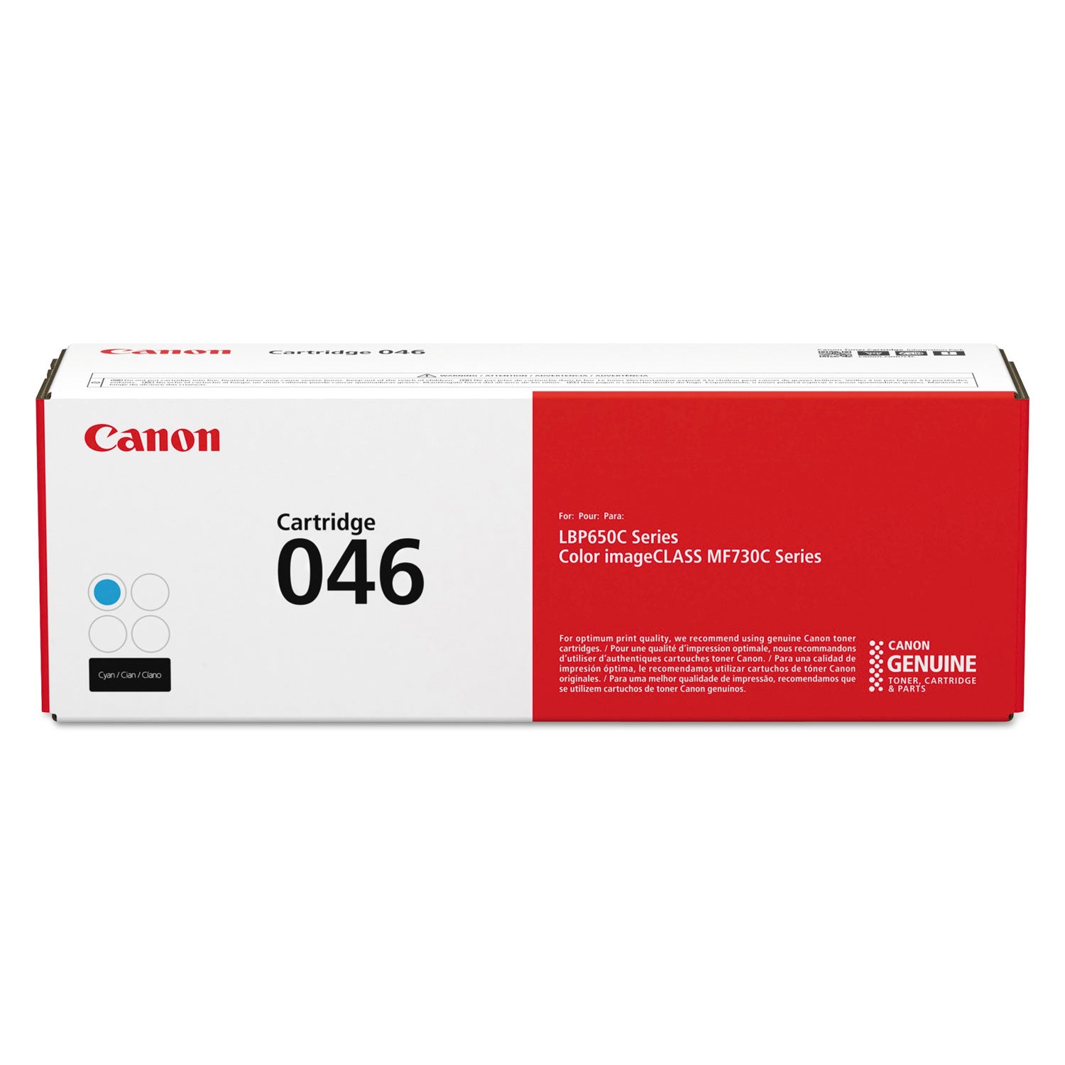 Canon 1249C001 (046) Toner, 2,300 Page-Yield, Cyan