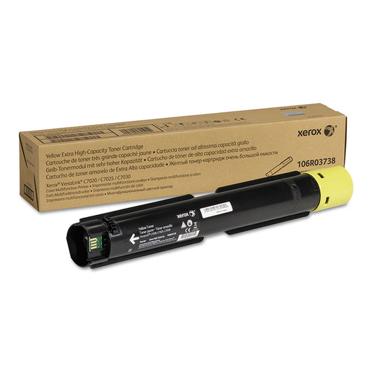 Xerox 106R03738 Extra High-Yield Toner, 16,500 Page-Yield, Yellow