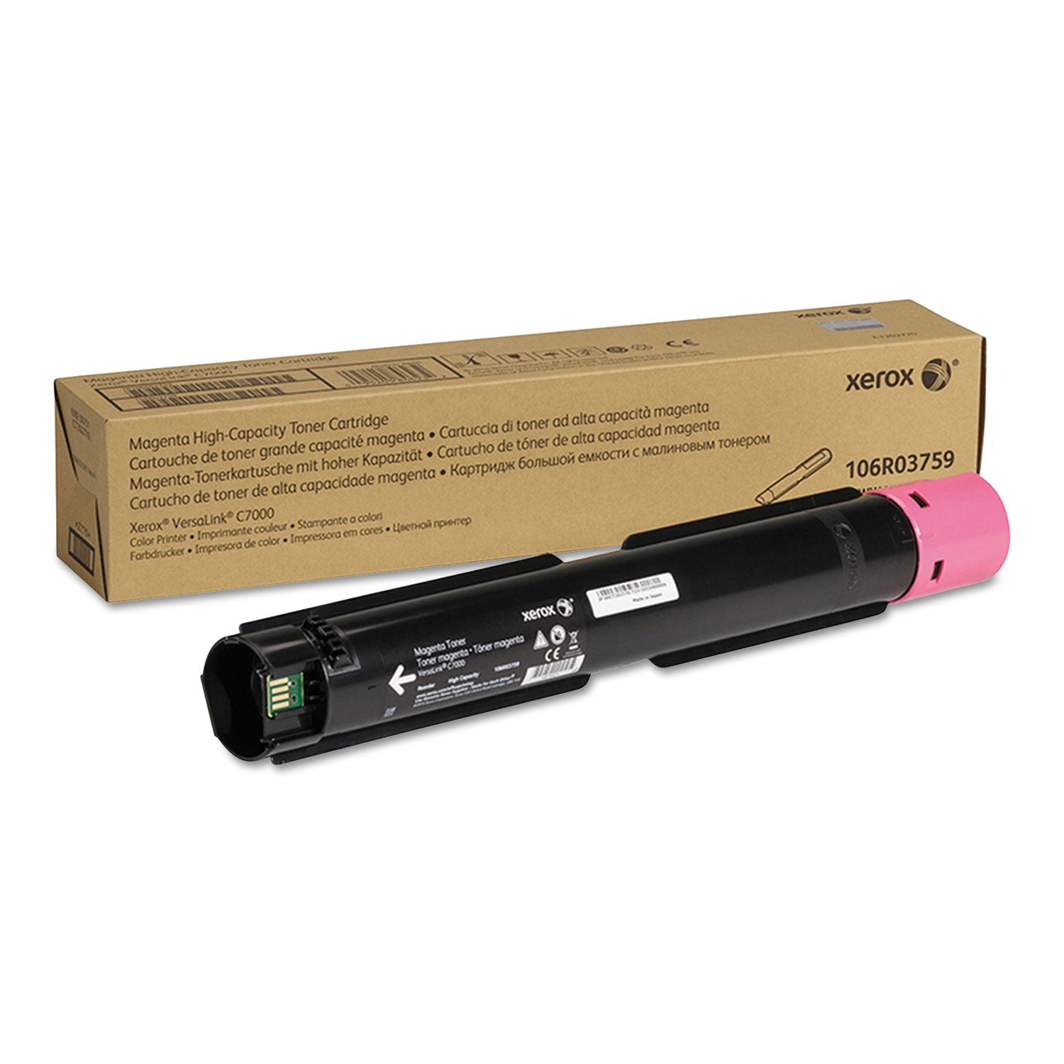 Xerox 106R03759 High-Yield Toner, 10,100 Page-Yield, Magenta