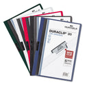 Durable DuraClip Report Cover, Clip Fastener, Clear/Dark Blue, 25/Box (220307)