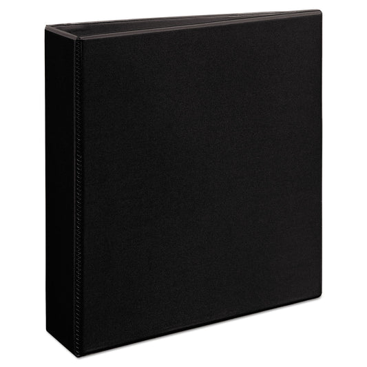 Avery Heavy-Duty Non Stick View Binder with DuraHinge and Slant Rings, 3 Rings, 2" Capacity, 11 x 8.5, Black, (5500) (05500)