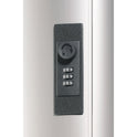 Durable Locking Key Cabinet, 72-Key, Brushed Aluminum, Silver, 11.75 x 4.63 x 15.75 (196723)