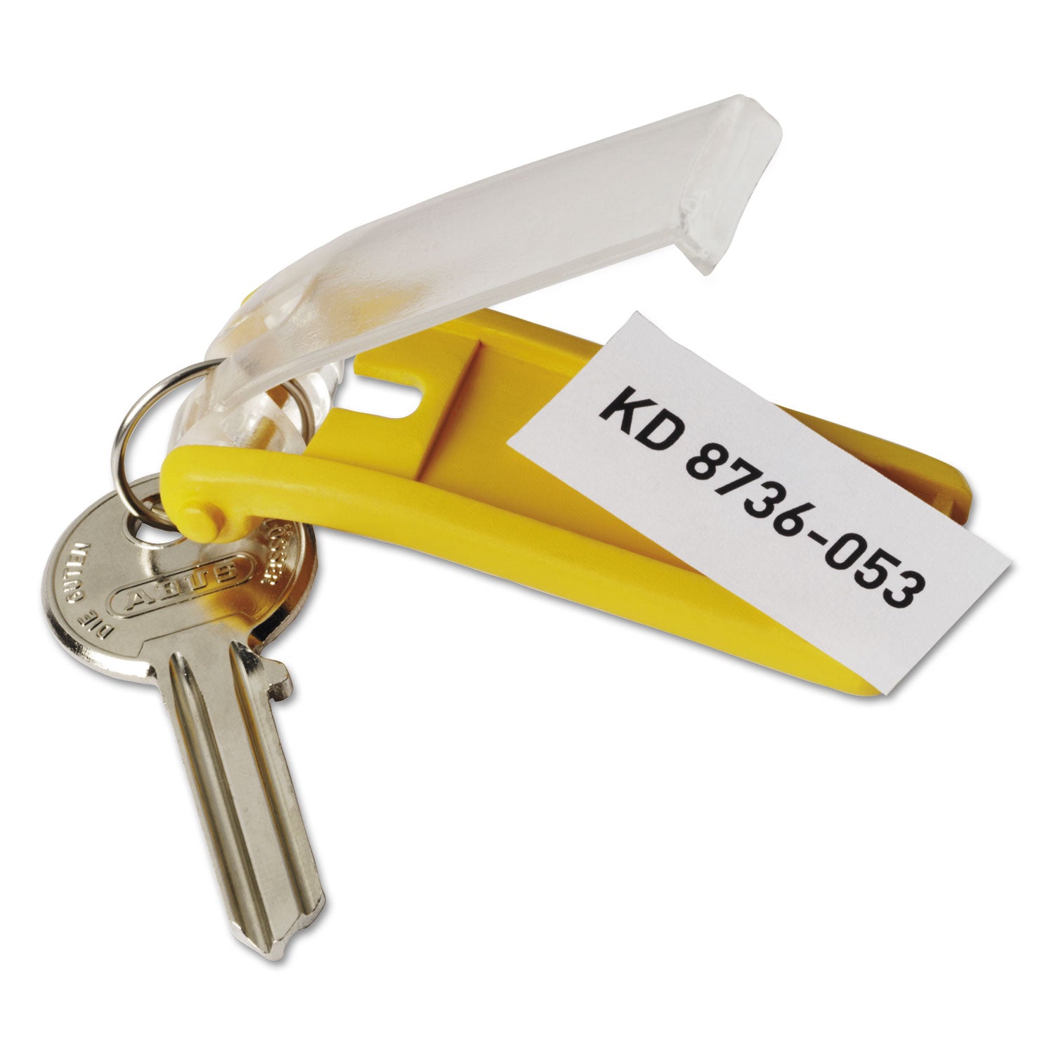 Durable Key Tags for Locking Key Cabinets, Plastic, 1.13 x 2.75, Assorted, 24/Pack (194900)