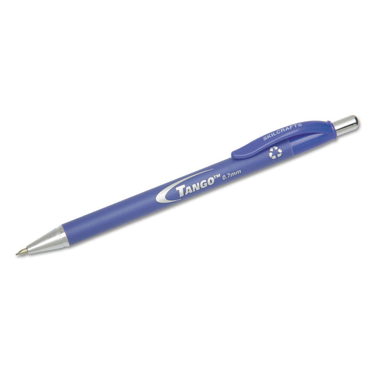 AbilityOne 7520014244874, SKILCRAFT Tango Mechanical Pencil, 0.7 mm, F (#2.5), Black Lead, Blue Barrel, Dozen