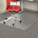 Alera Occasional Use Studded Chair Mat for Flat Pile Carpet, 36 x 48, Lipped, Clear (MAT3648CFPL)