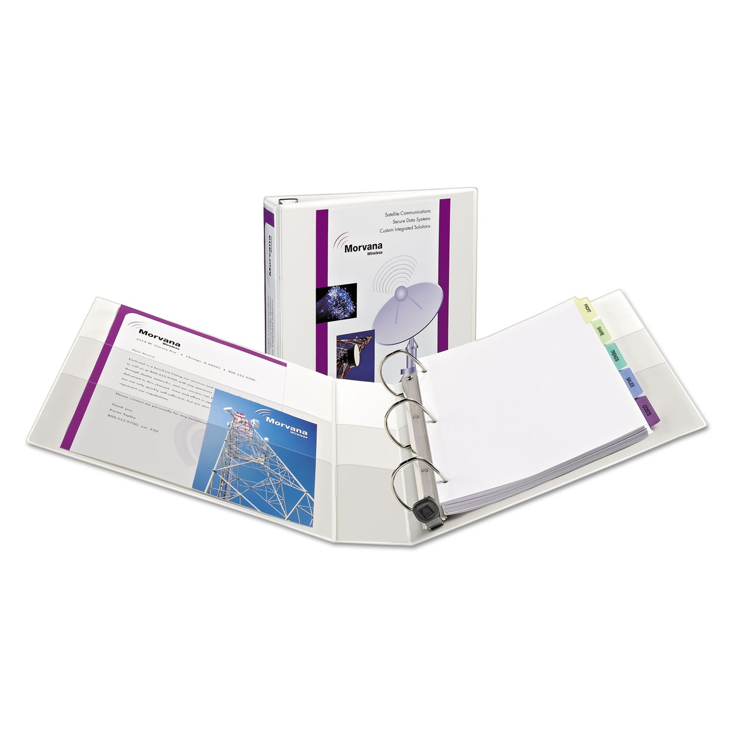 Avery Heavy-Duty View Binder with DuraHinge, One Touch EZD Rings/Extra-Wide Cover, 3 Ring, 1.5" Capacity, 11 x 8.5, White, (1319) (01319)