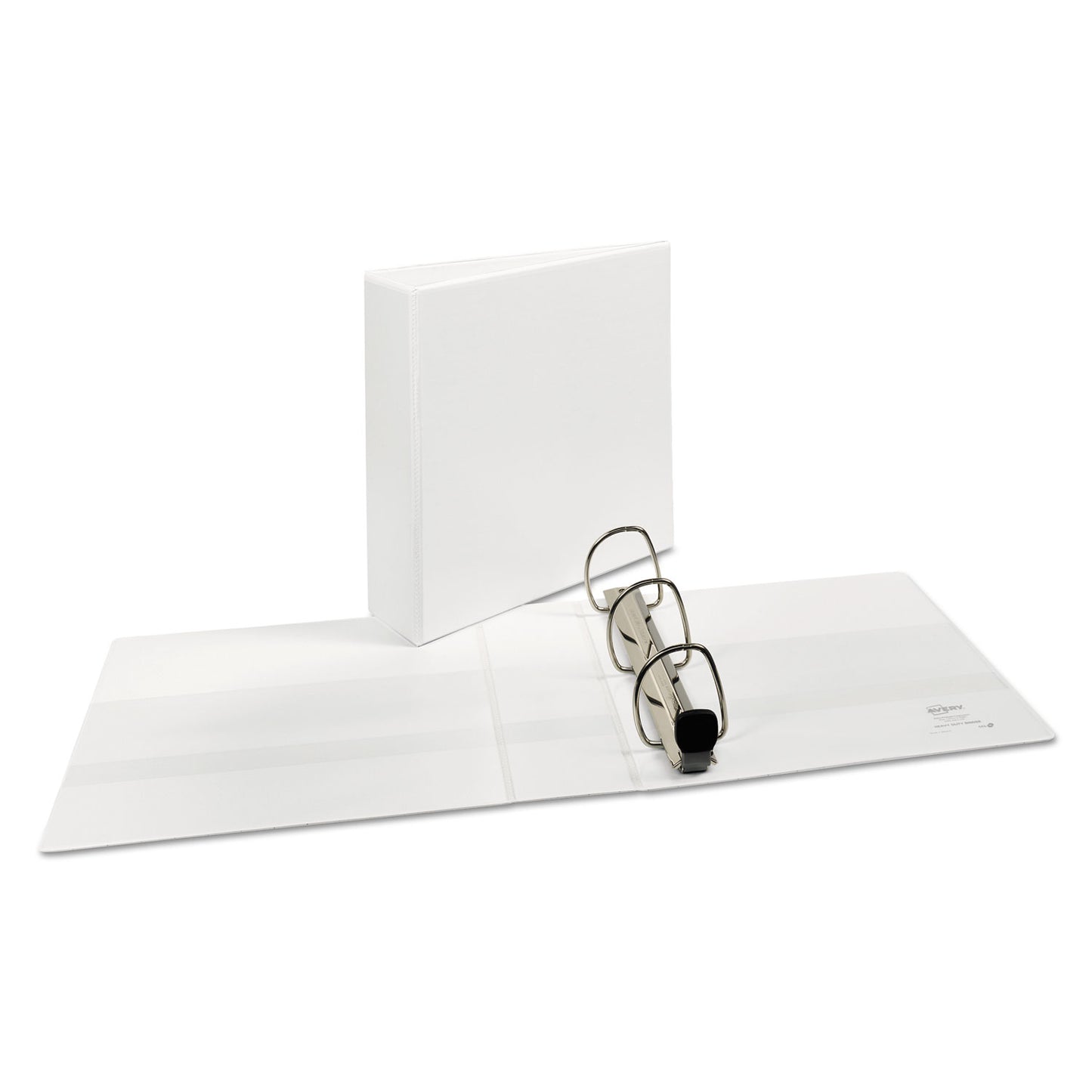 Avery Heavy-Duty View Binder with DuraHinge and Locking One Touch EZD Rings, 3 Rings, 3" Capacity, 11 x 8.5, White (79193)