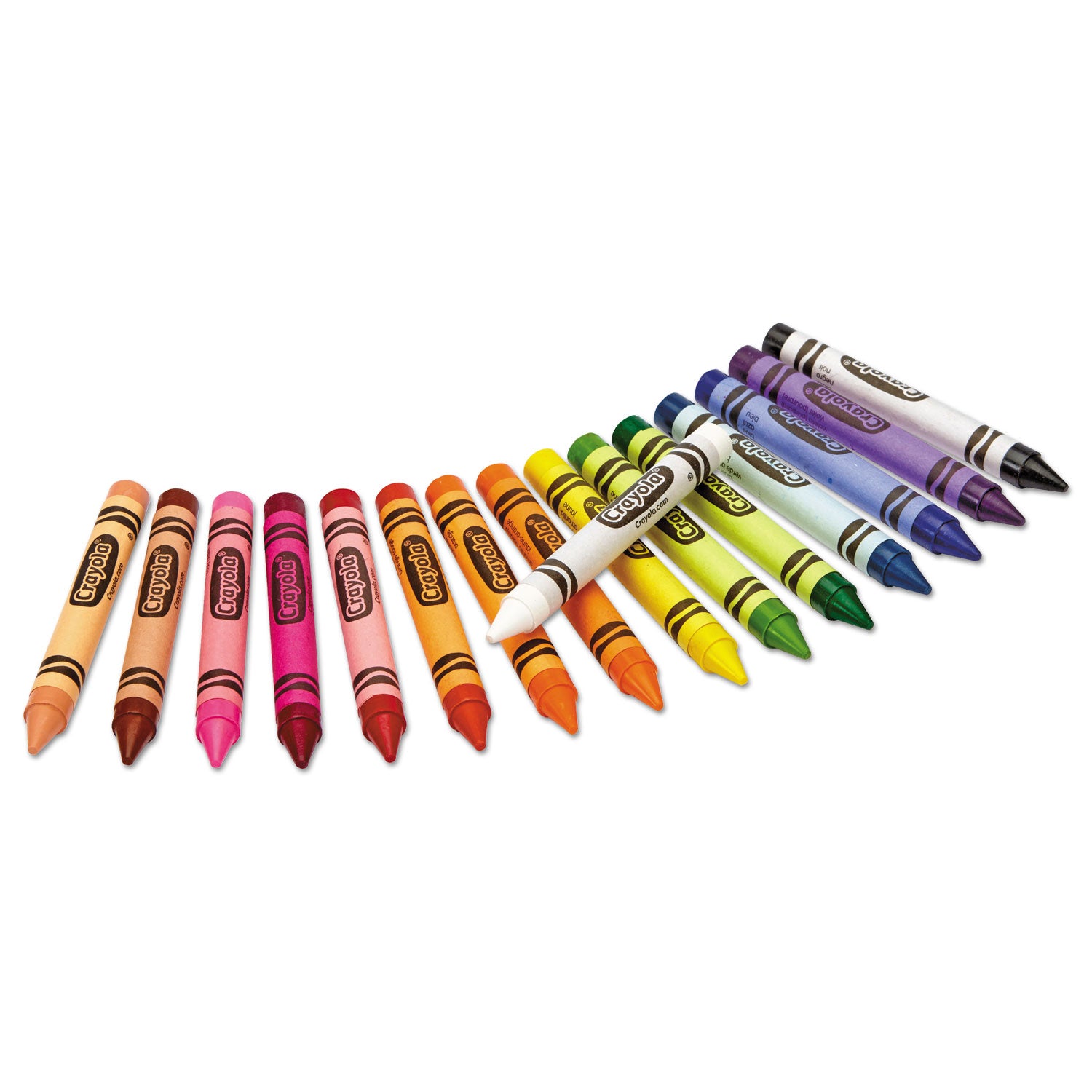 Crayola Large Crayons, Lift Lid Box, 16 Colors/Box (520336)