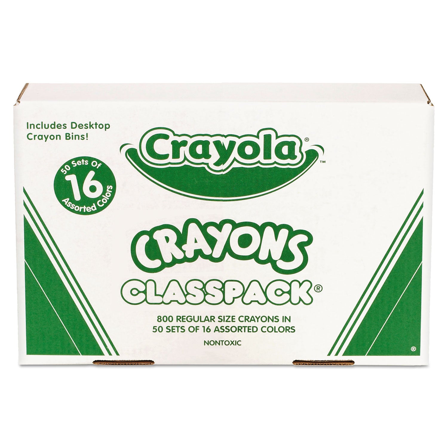 Crayola Classpack Regular Crayons, 16 Colors, 800/Box (528016)