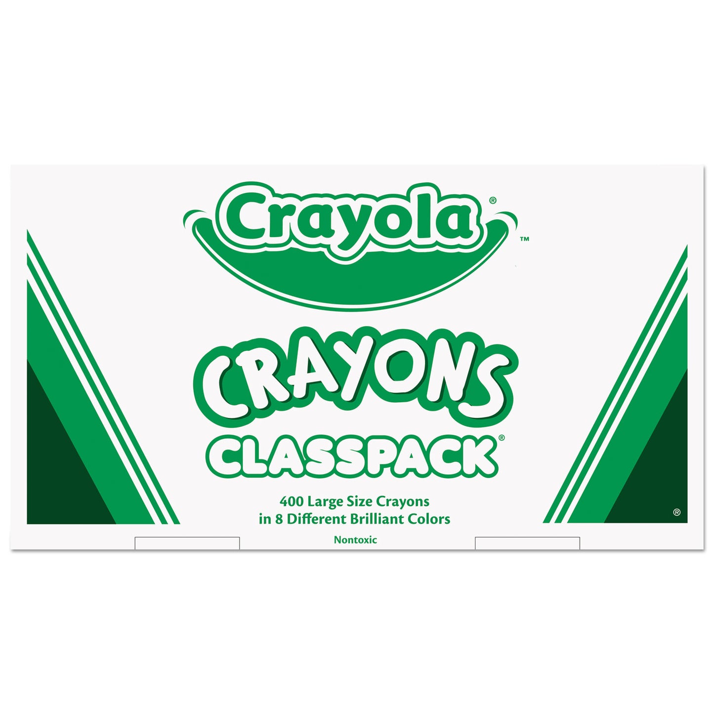 Crayola Classpack Large Size Crayons, 50 Each of 8 Colors, 400/Box (528038)