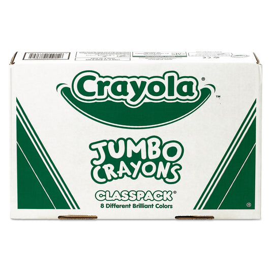 Crayola Jumbo Classpack Crayons, 25 Each of 8 Colors, 200/Set (528389)