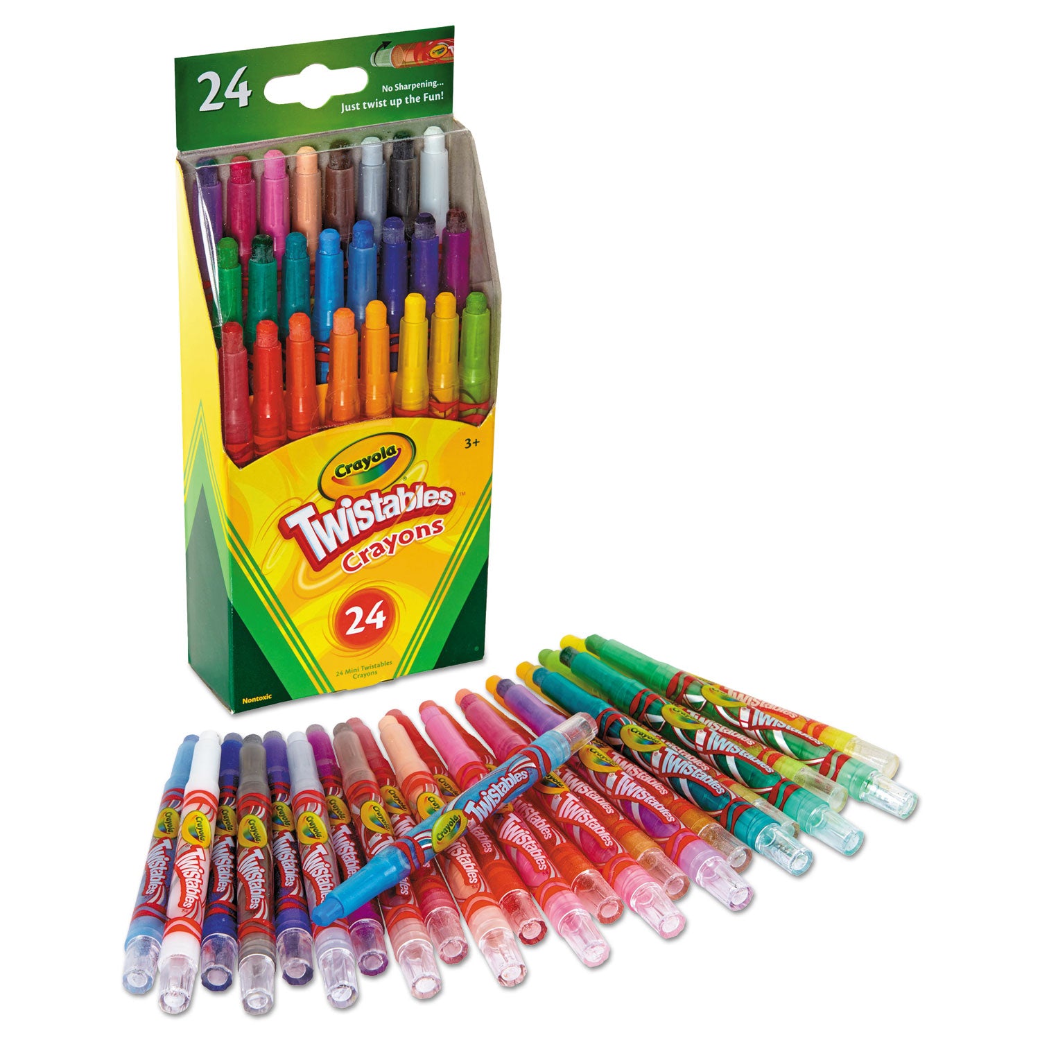 Crayola Twistables Mini Crayons, 24 Colors/Pack (529724)