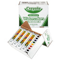 Crayola Watercolors, 8 Assorted Colors, Palette Tray, 36/Carton (538101)