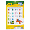 Crayola Washable Super Tips Markers, Fine/Broad Bullet Tips, Assorted Colors, 50/Set (585050)