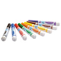 Crayola Ultra-Clean Washable Markers, Broad Bullet Tip, Assorted Colors, 8/Pack (587808)