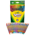 Crayola Twistables Colored Pencils, 2 mm, 2B, Assorted Lead and Barrel Colors, 30/Pack (687409)