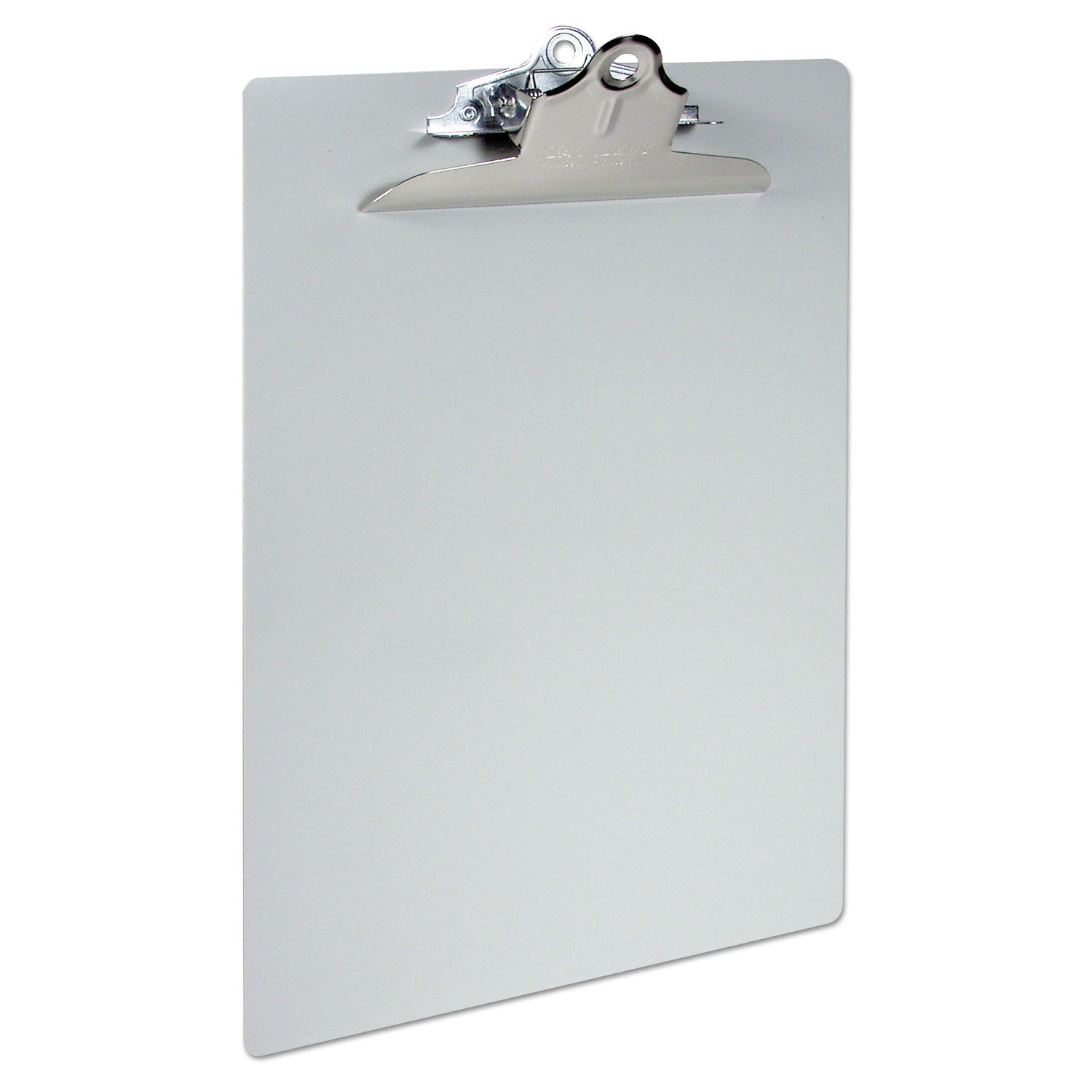 Saunders Recycled Aluminum Clipboard with High-Capacity Clip, 1" Clip Capacity, Holds 8.5 x 14 Sheets, Silver (22519)