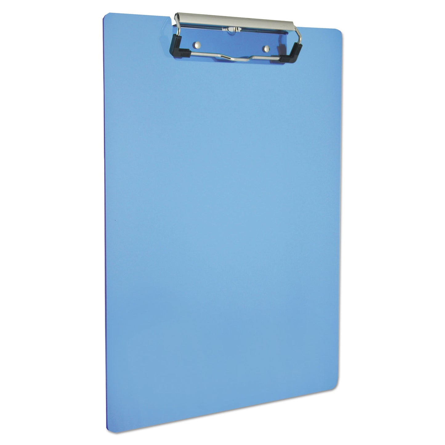 Saunders Recycled Plastic Clipboard, 0.5" Clip Capacity, Holds 8.5 x 11 Sheets, Ice Blue (00439)