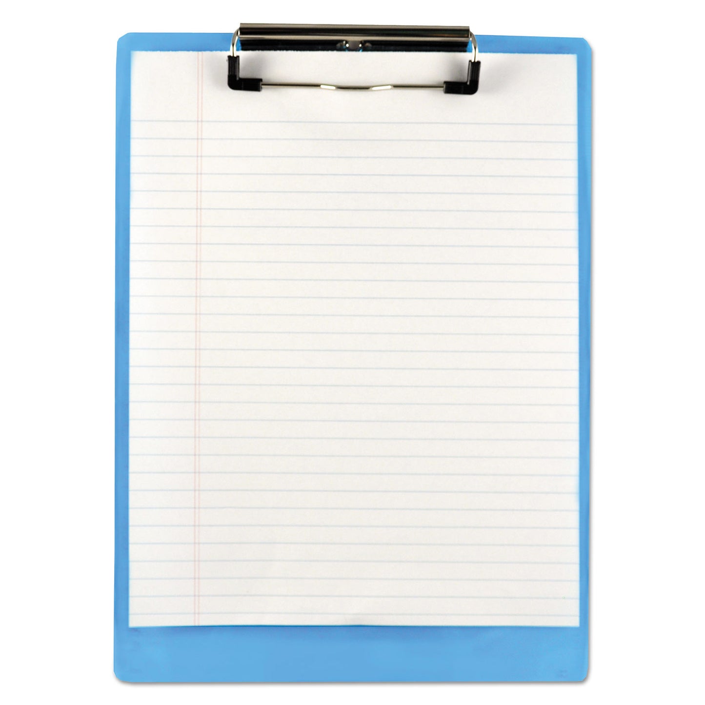 Saunders Recycled Plastic Clipboard, 0.5" Clip Capacity, Holds 8.5 x 11 Sheets, Ice Blue (00439)