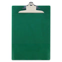 Saunders Recycled Plastic Clipboard with Ruler Edge, 1" Clip Capacity, Holds 8.5 x 11 Sheets, Green (21604)