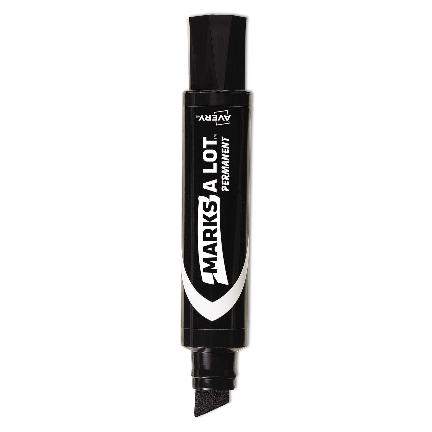 Avery MARKS A LOT Extra-Large Desk-Style Permanent Marker, Extra-Broad Chisel Tip, Black (24148)