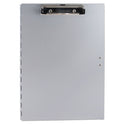 Saunders Tuffwriter Recycled Aluminum Storage Clipboard, 0.5" Clip Capacity, Holds 8.5 x 11 Sheets, Silver (45300)