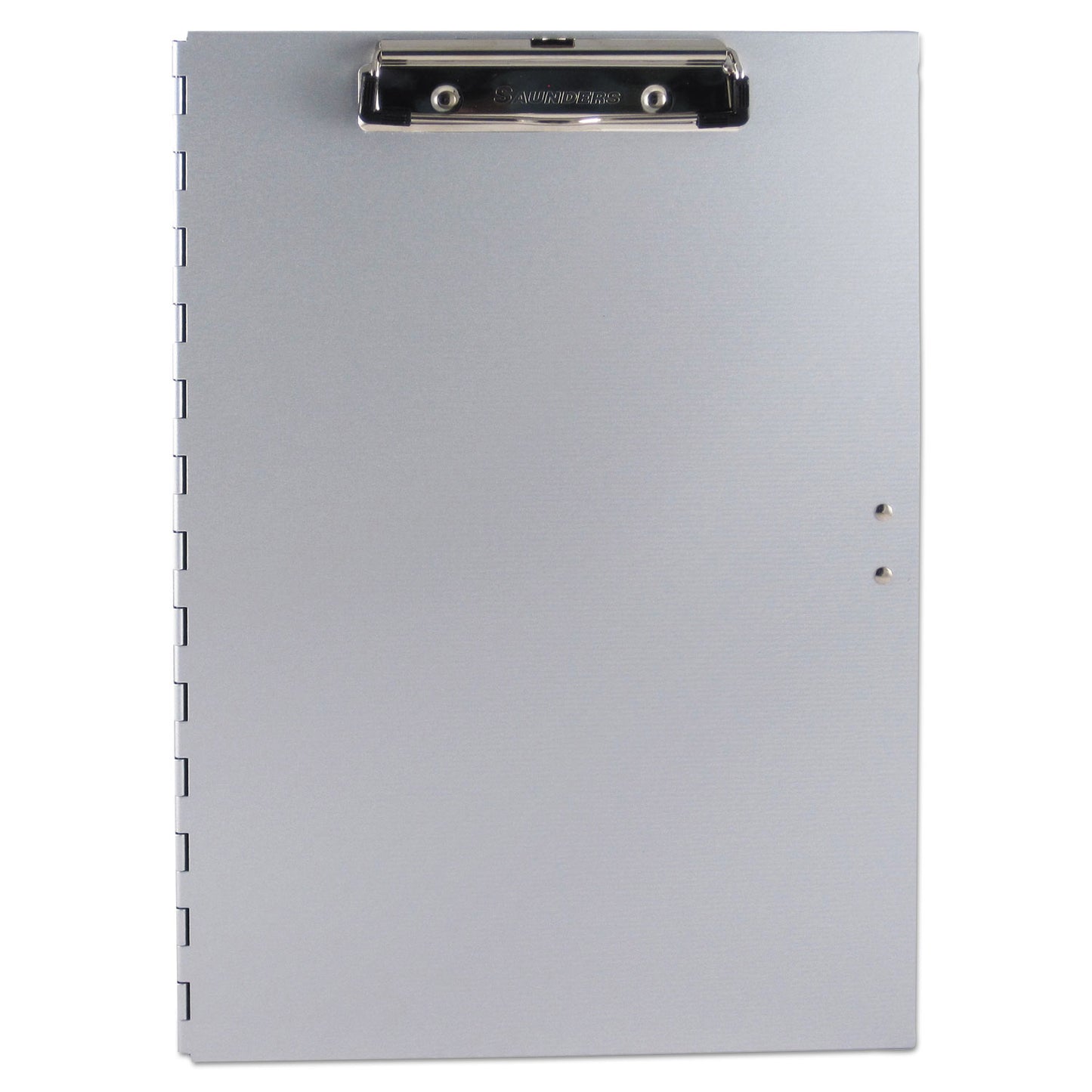 Saunders Tuffwriter Recycled Aluminum Storage Clipboard, 0.5" Clip Capacity, Holds 8.5 x 11 Sheets, Silver (45300)