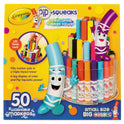 Crayola Pip-Squeaks Telescoping Marker Tower, Medium Bullet Tip, Assorted Colors, 50/Pack (588750)