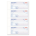 Adams TOPS 3-Part Hardbound Receipt Book, Three-Part Carbonless, 7 x 2.75, 4 Forms/Sheet, 200 Forms Total (TCH1185)