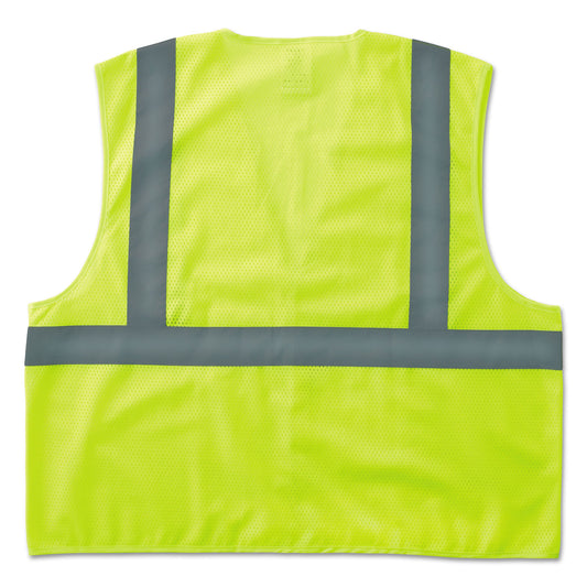 ergodyne GloWear 8205HL Type R Class 2 Super Econo Mesh Safety Vest, Large to X-Large, Lime (20975)