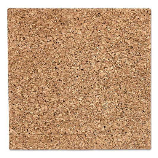 Iceberg iDesign Frameless Cork Bulletin Board, 18 x 18, Tan Surface (35016)