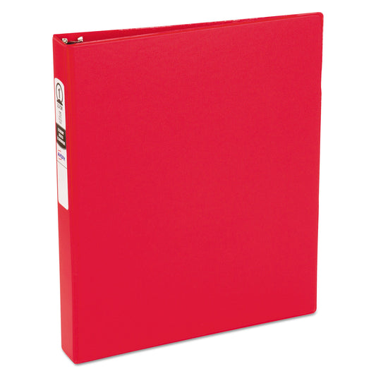 Avery Economy Non-View Binder with Round Rings, 3 Rings, 1" Capacity, 11 x 8.5, Red, (3310) (03310)
