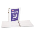 Avery Economy View Binder with Round Rings , 3 Rings, 1.5" Capacity, 11 x 8.5, White, (5726) (05726)