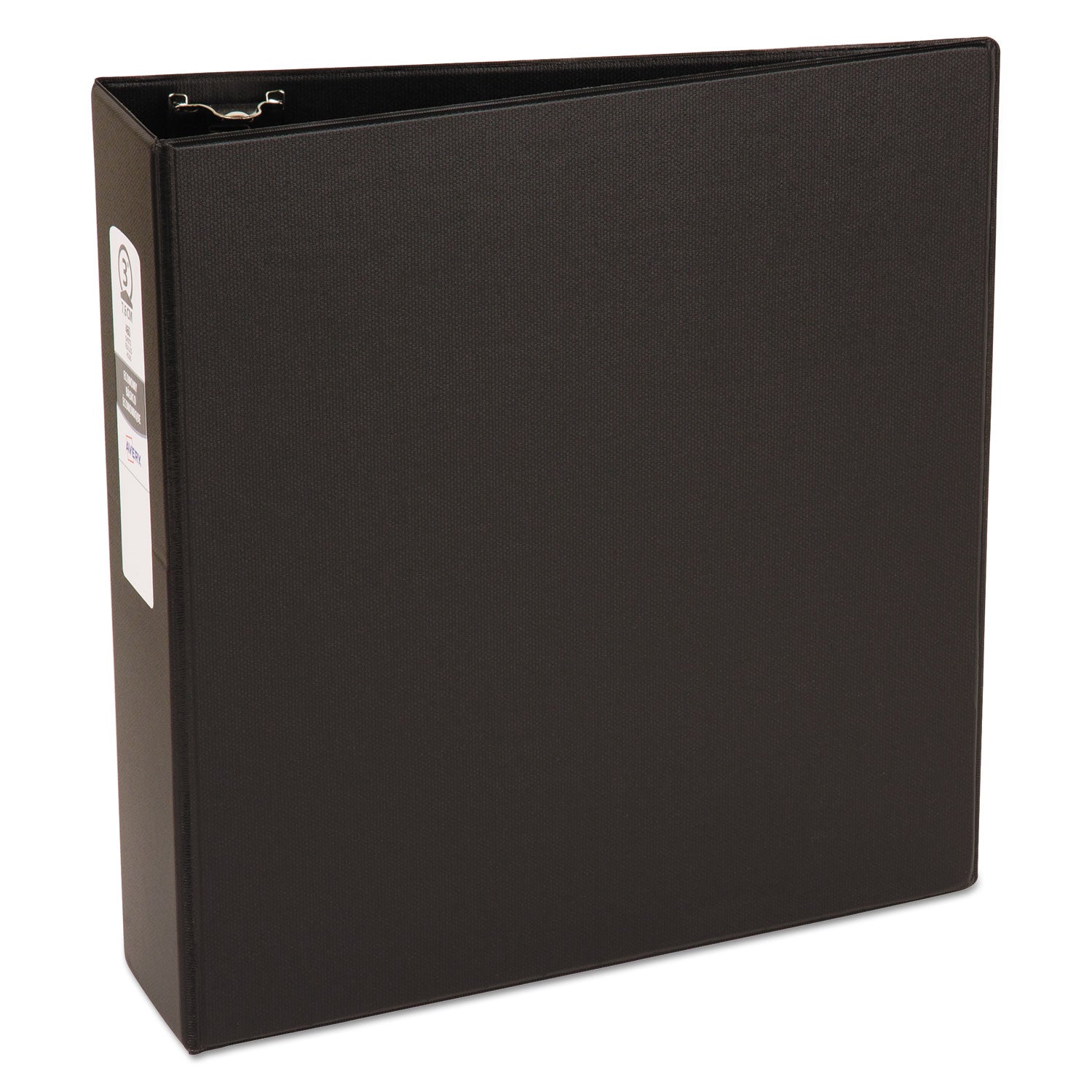 Avery Economy Non-View Binder with Round Rings, 3 Rings, 3" Capacity, 11 x 8.5, Black, (3602) (03602)