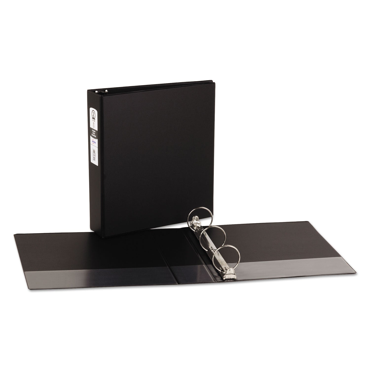 Avery Economy Non-View Binder with Round Rings, 3 Rings, 2" Capacity, 11 x 8.5, Black, (3501) (03501)