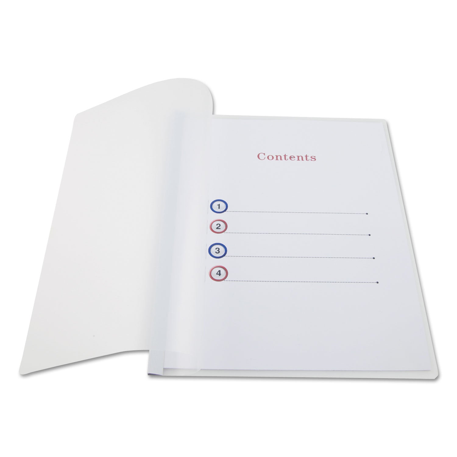 Universal Clear View Report Cover with Slide-on Binder Bar, Clear/Clear, 25/Pack (20564)