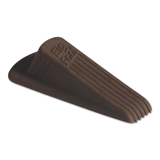 Master Caster Big Foot Doorstop, No-Slip Rubber, 2.25w x 4.75d x 1.25h, Brown, 12/Box (00985)