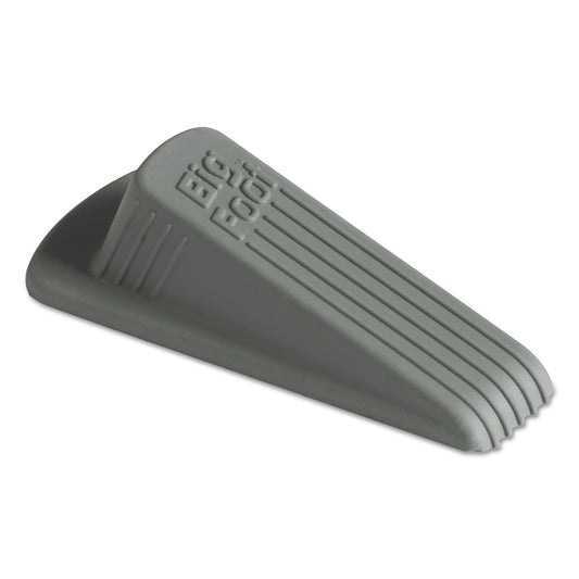 Master Caster Big Foot Doorstop, No-Slip Rubber, 2.25w x 4.75d x 1.25h, Gray, 12/Box (00986)