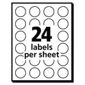 Avery Printable Self-Adhesive Removable Color-Coding Labels, 0.75" dia, Assorted Colors, 24/Sheet, 42 Sheets/Pack, (5472) (05472)