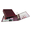 Avery Heavy-Duty Non-View Binder with DuraHinge and Locking One Touch EZD Rings, 3 Rings, 3" Capacity, 11 x 8.5, Maroon (79363)