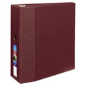 Avery Heavy-Duty Non-View Binder with DuraHinge, Three Locking One Touch EZD Rings and Thumb Notch, 5" Capacity, 11 x 8.5, Maroon (79366)