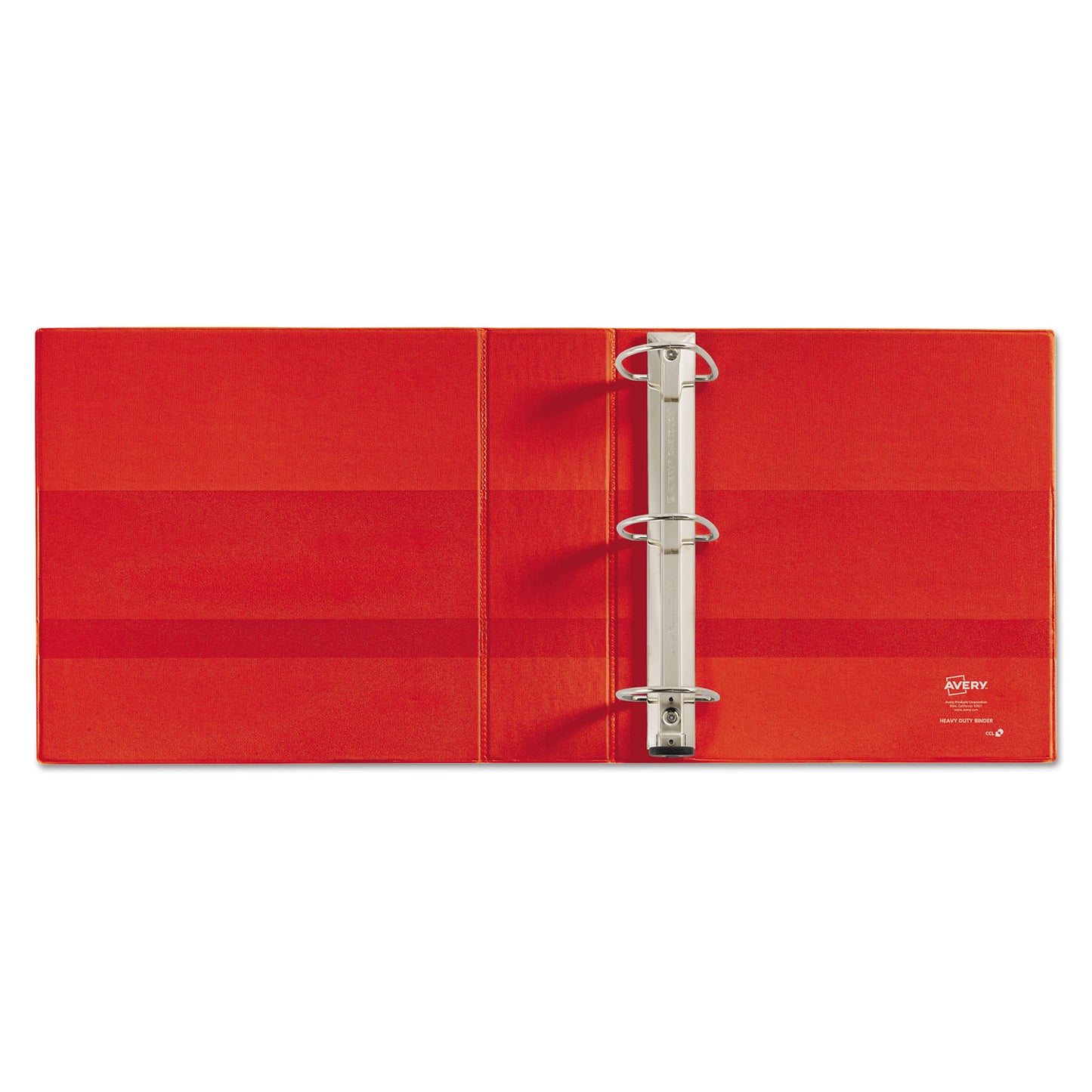 Avery Heavy-Duty Non-View Binder with DuraHinge and Locking One Touch EZD Rings, 3 Rings, 3" Capacity, 11 x 8.5, Red (79583)