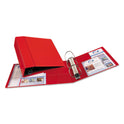 Avery Heavy-Duty Non-View Binder with DuraHinge and Locking One Touch EZD Rings, 3 Rings, 4" Capacity, 11 x 8.5, Red (79584)