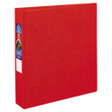 Avery Heavy-Duty Non-View Binder with DuraHinge and One Touch EZD Rings, 3 Rings, 1.5" Capacity, 11 x 8.5, Red (79585)