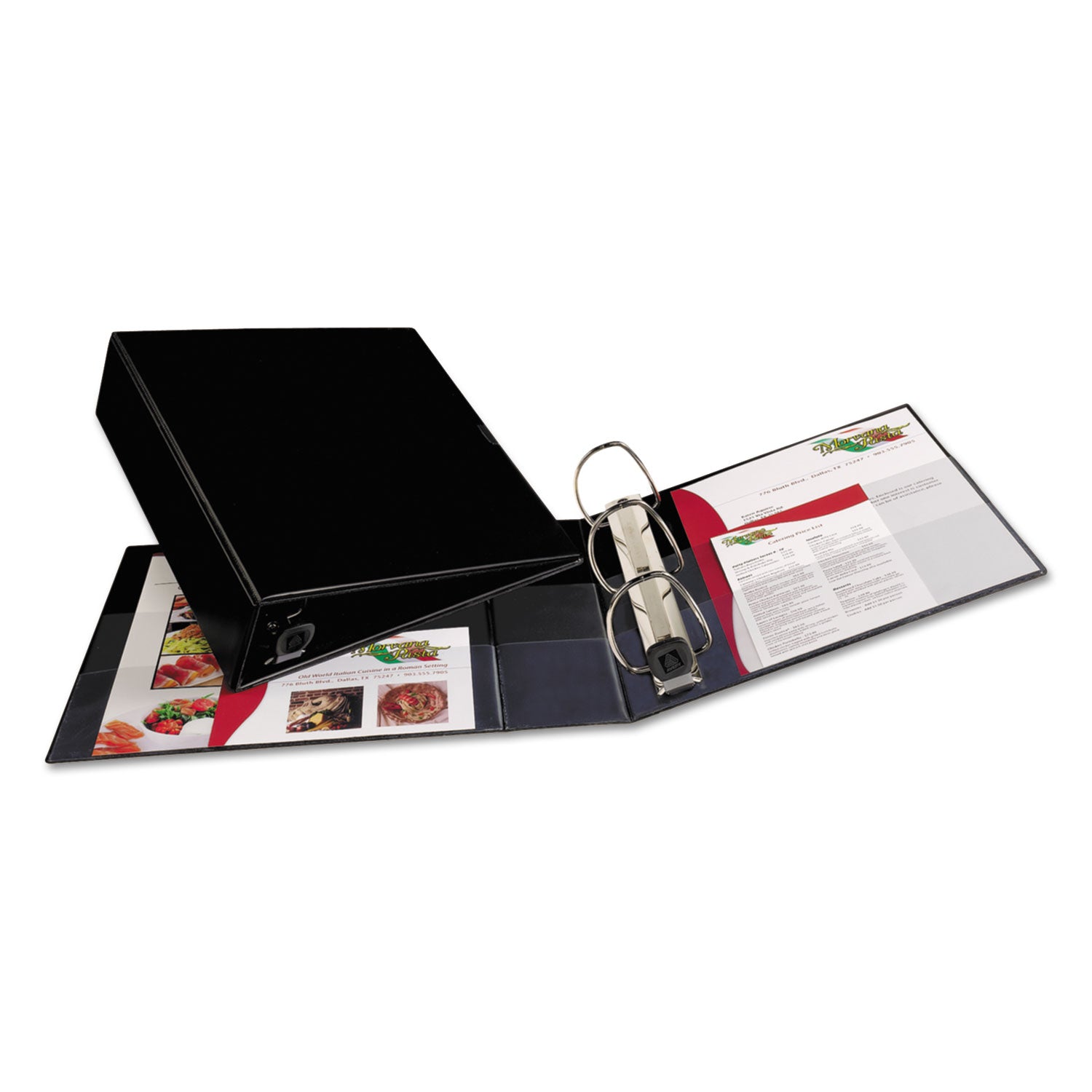 Avery Heavy-Duty Non-View Binder with DuraHinge and Locking One Touch EZD Rings, 3 Rings, 3" Capacity, 11 x 8.5, Black (79983)