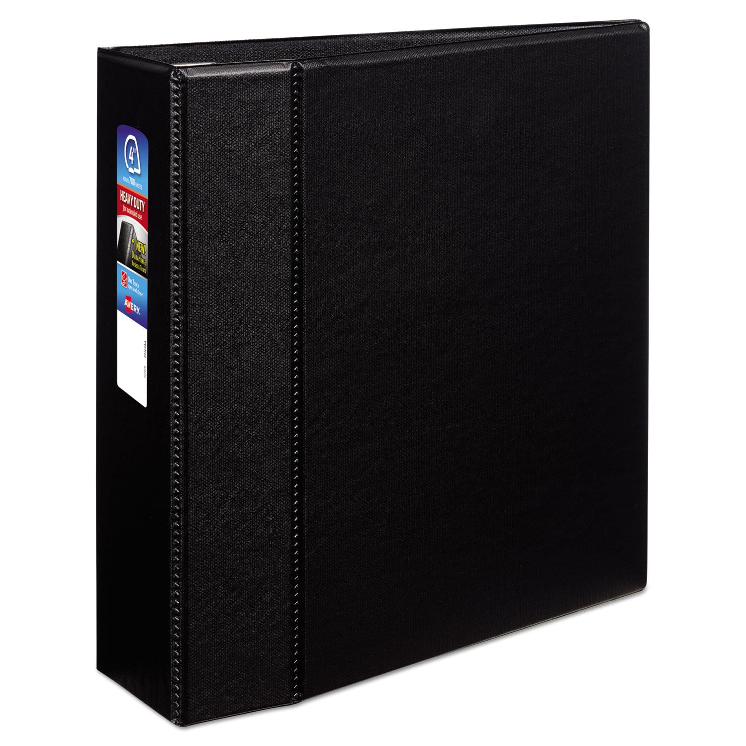 Avery Heavy-Duty Non-View Binder with DuraHinge and Locking One Touch EZD Rings, 3 Rings, 4" Capacity, 11 x 8.5, Black (79984)