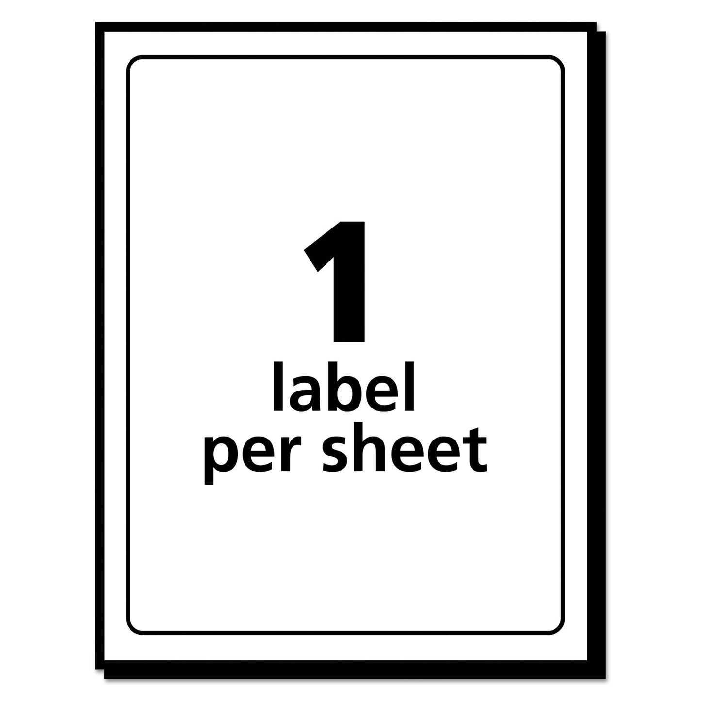 Avery Removable Multi-Use Labels, Inkjet/Laser Printers, 4 x 6, White, 40/Pack, (5454) (05454)