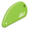 slice Safety Cutters, Fixed, Non Replaceable Micro Safety Blade, 0.1" Ceramic Blade, 2.4" Plastic Handle, Green (00200)