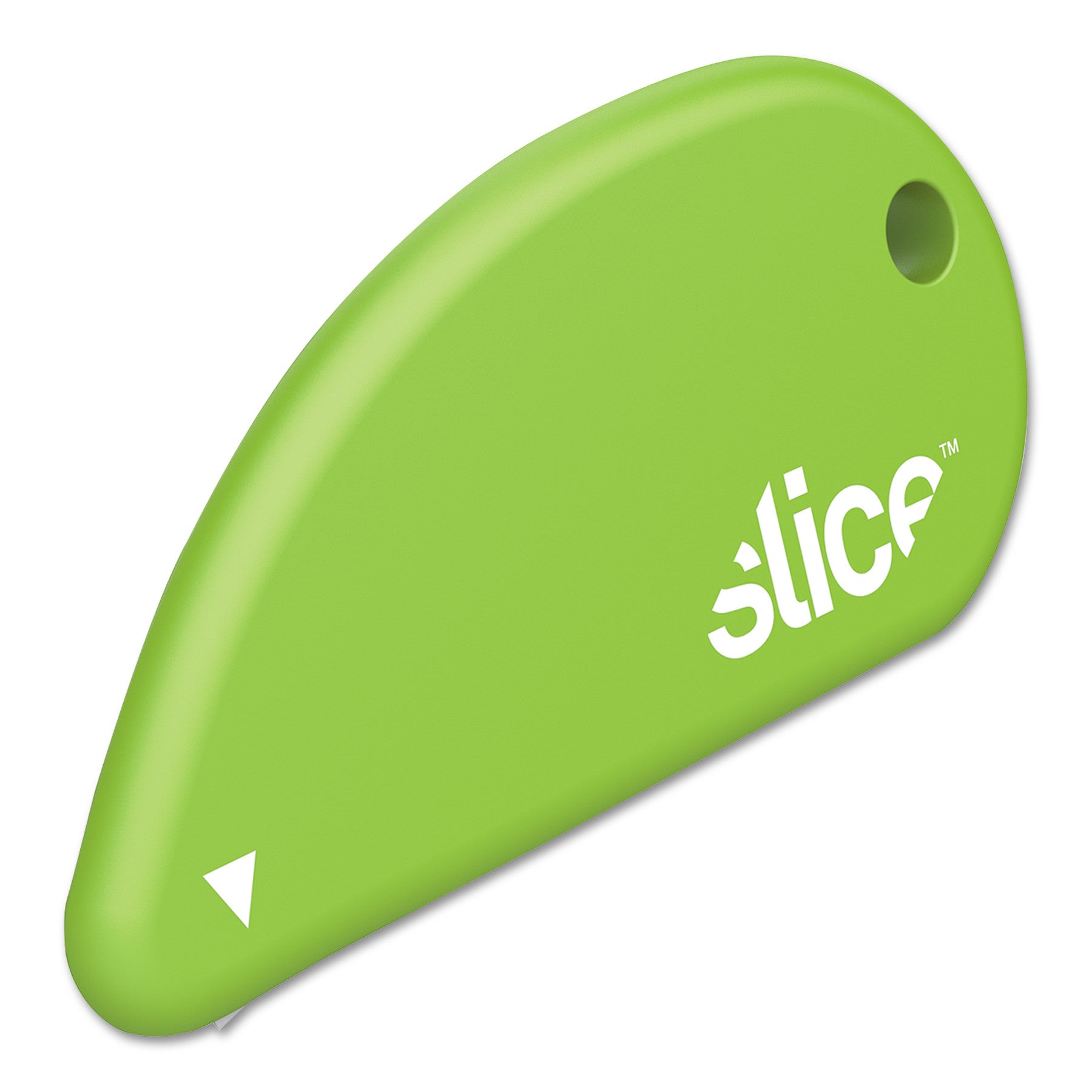 slice Safety Cutters, Fixed, Non Replaceable Micro Safety Blade, 0.1" Ceramic Blade, 2.4" Plastic Handle, Green (00200)