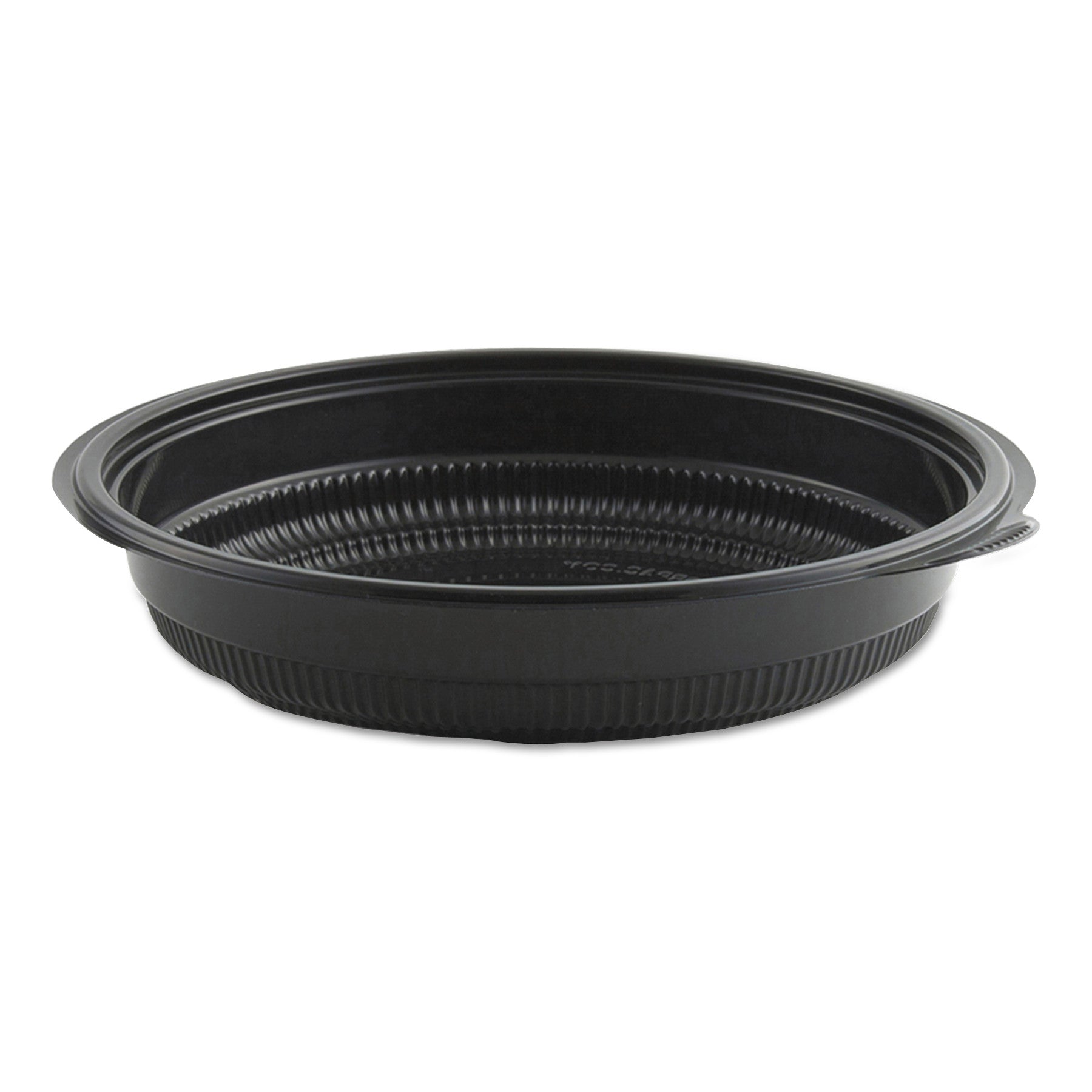 Anchor Packaging MicroRaves Incredi-Bowl Base, 24 oz, 8.5" Diameter x 1.51"h, Black, Plastic, 150/Carton (4608524)